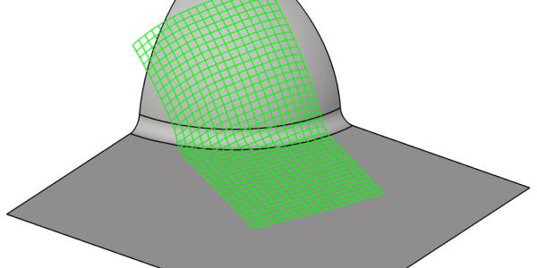 ARTIST STUDIO: New algorithm for exact prediction of draped patch-contours