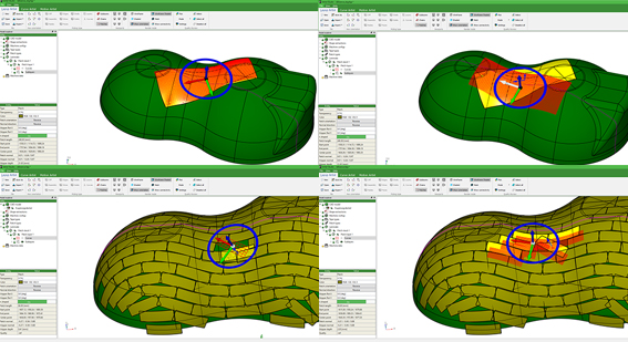 Local adjustment of patch positions