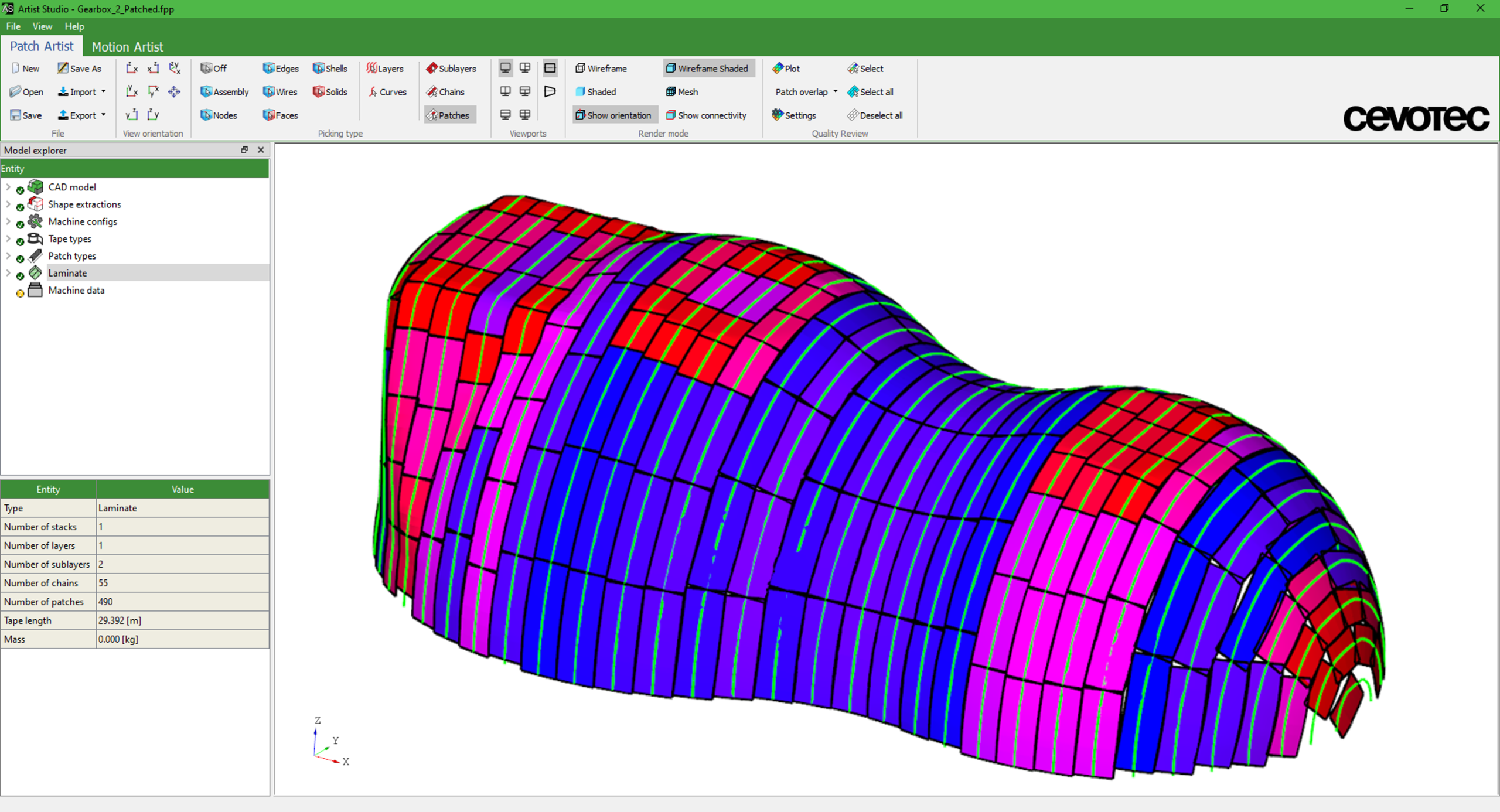 A new degree of freedom: Variable patch length in ARTIST STUDIO